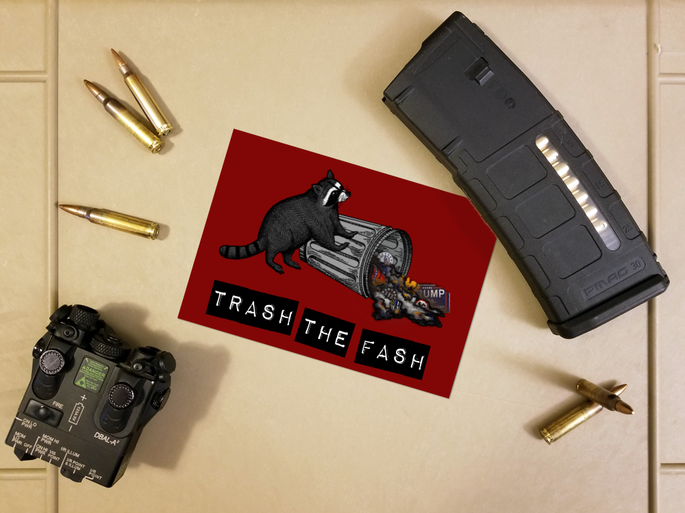 Trash the Fash Sticker