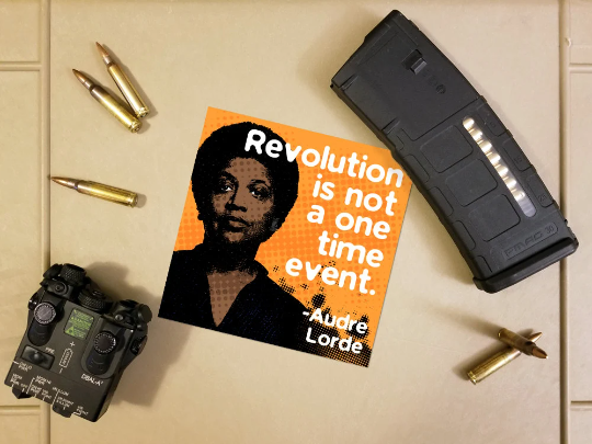 Audre Lorde Revolution Quote Sticker
