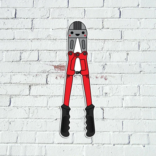 Kawaii Bolt Cutters Sticker