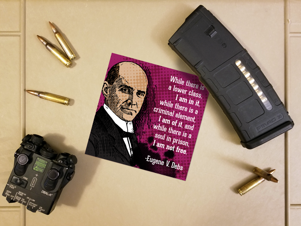 Eugene V. Debs Quote Sticker